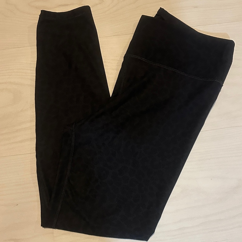Black Leopard Print Leggings